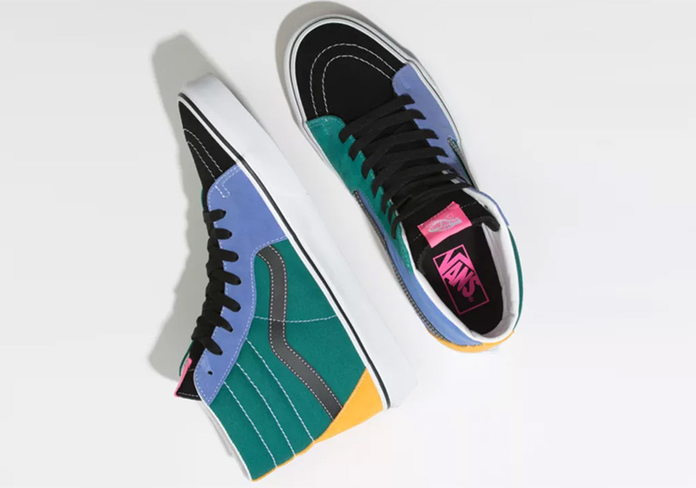 vans Leaf Sk8 Hi Mix And Match Multi 2