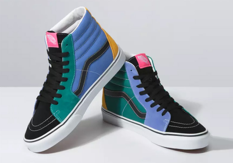 vans Leaf Sk8 Hi Mix And Match Multi 4