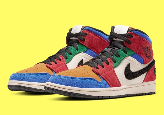 Blue The Great Adds Colorful Suede And Corduroy To The Air Jordan 1 Mid