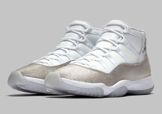 Official Images Of The Air Jordan 11 “Metallic Silver” For Women