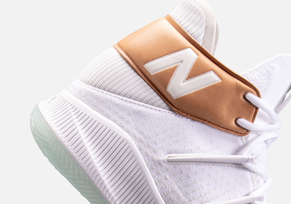 new balance white gold sneakers
