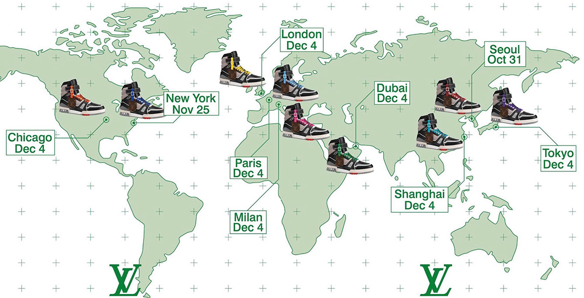 Virgil Abloh Announces Region-Exclusive LV 408 Sneaker Releases