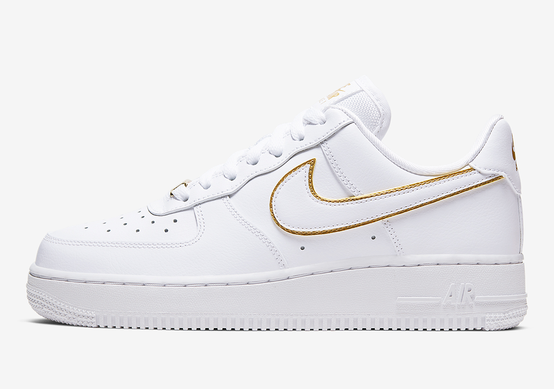 air force 1 gold swoosh