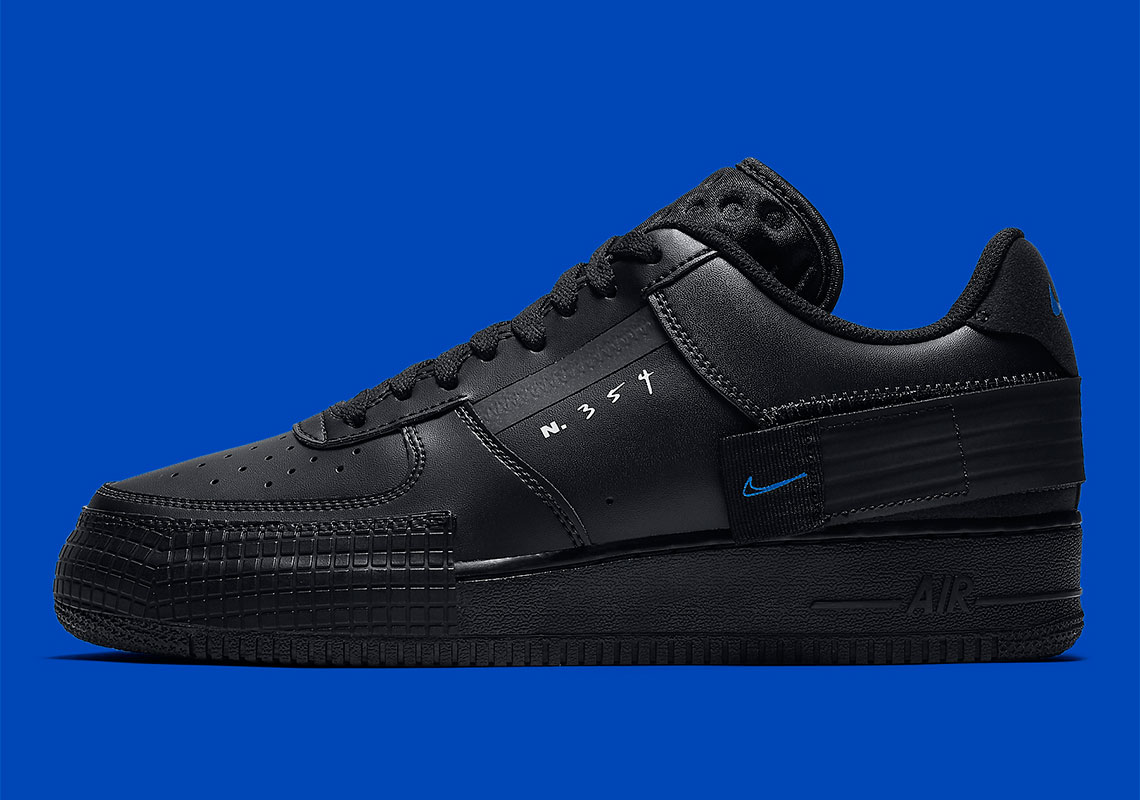 nike af 1 type black