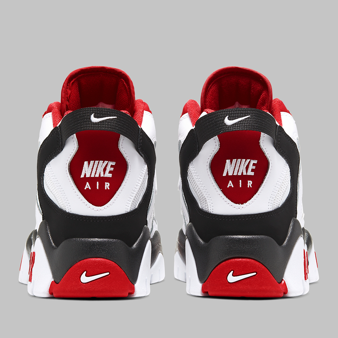 red black and white nike air