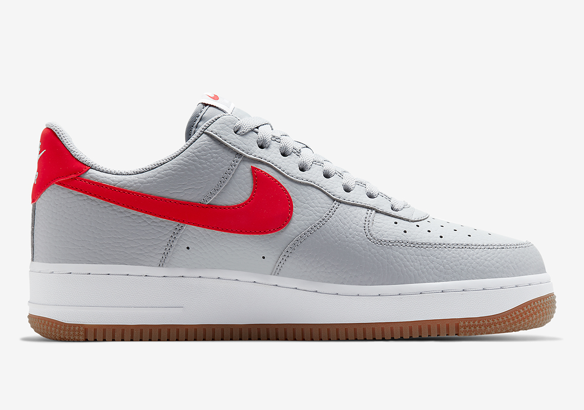 Nike Air Force 1 Wolf Grey University Red CI0057-003 | SneakerNews.com