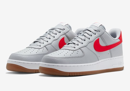 The Nike Air Force 1 Gets A Classic Wolf Grey and University Red Colorway