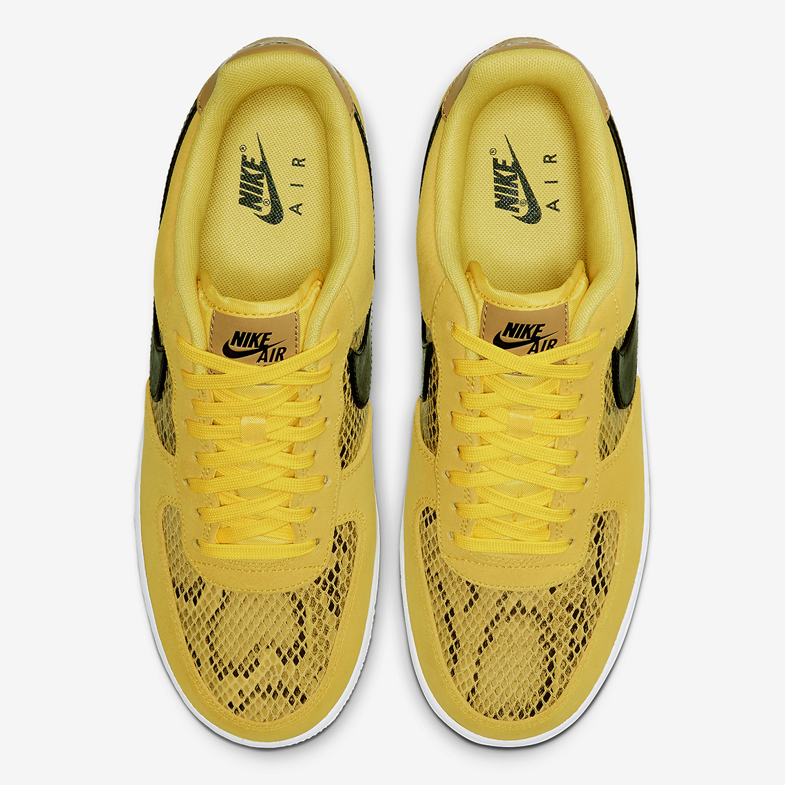 air force 1 yellow snakeskin