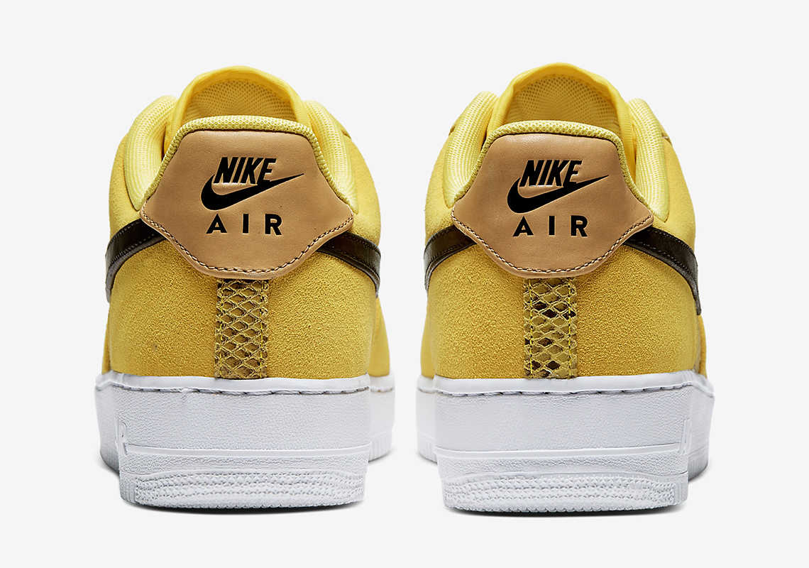 Nike Air Force 1 Yellow Snakeskin BQ4424-700 Release Date