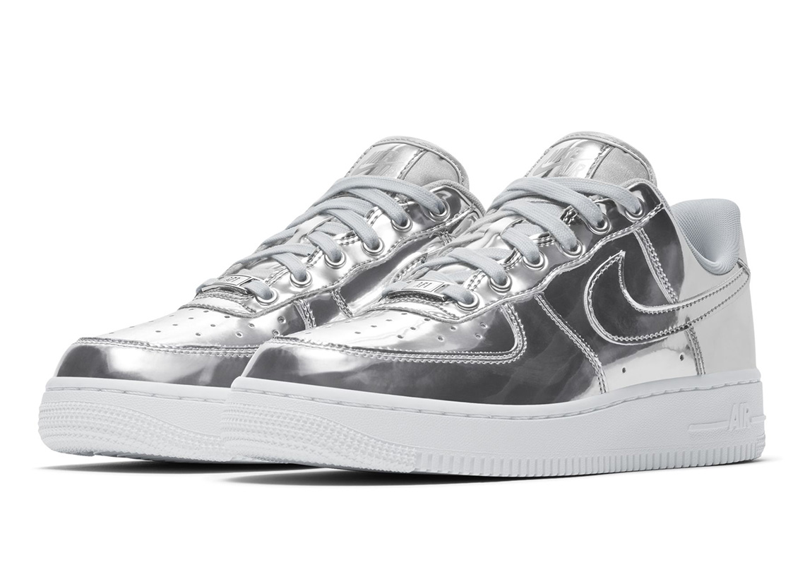 Nike Air Force 1 Metallic Silver 1