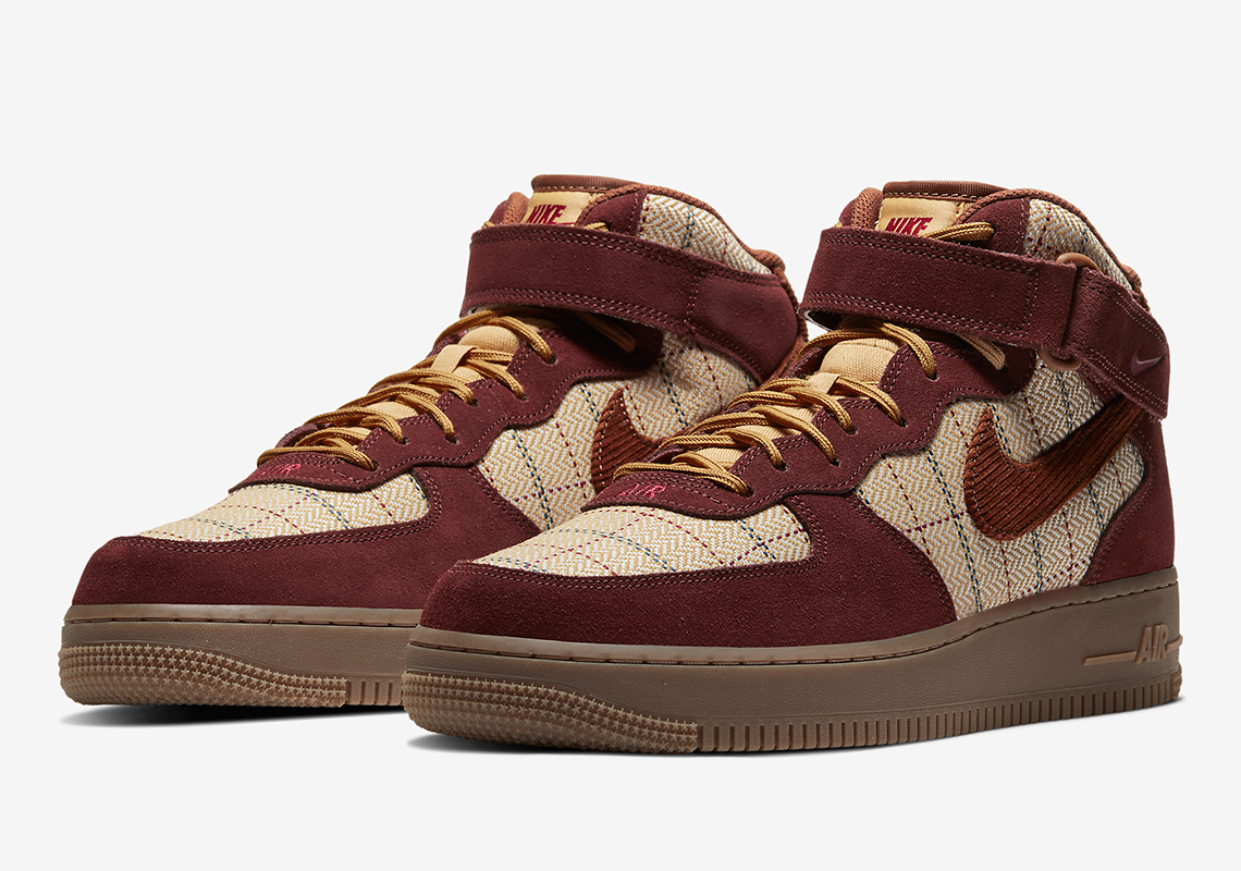 Nike Air Force 1 Mid '07 LV8 Muted Bronze/Metallic Gold-Summit White -  804609-200