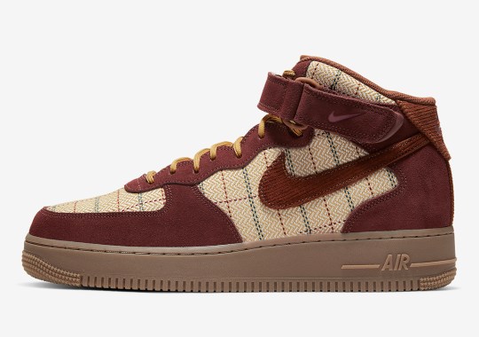 Nike Adds Plaid Patterns To The Air Force 1 Mid