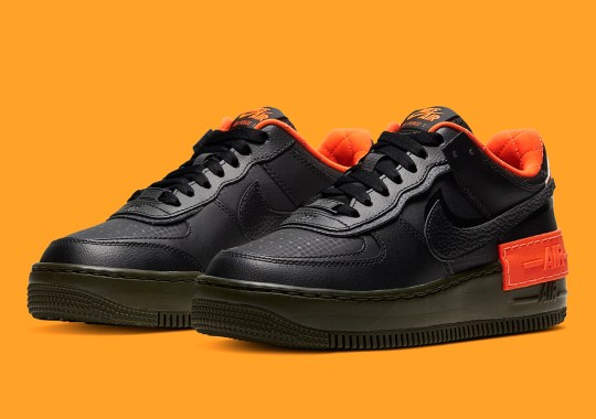 The Nike Air Force 1 Shadow Gets A Black and Orange Makeover Just In Time For Halloween