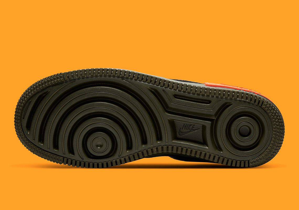 Nike Air Force 1 Black Orange CQ3317-001 | SneakerNews.com