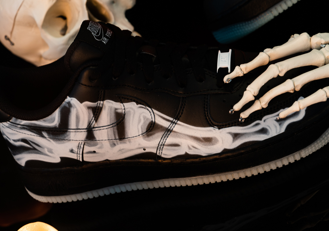 Nike Air Force 1 Low Black Skeleton Halloween (2019) Men's - BQ7541 001 - US