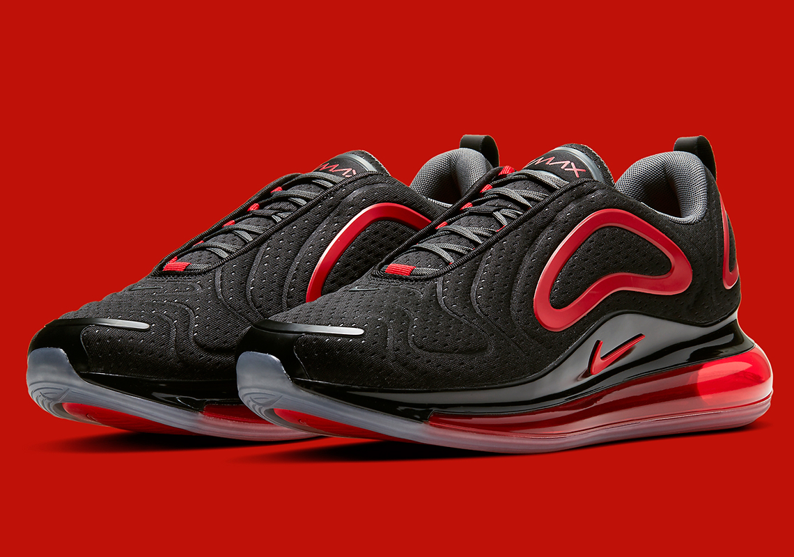 Nike Air Max 720-Mesh Men's Shoes Black-University Red cn9833-001