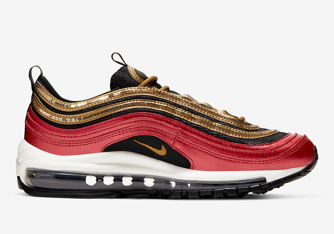 red black and gold air max 97