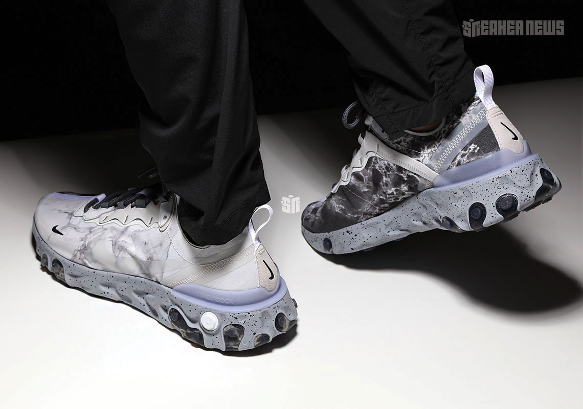 nike react element 55 on feet