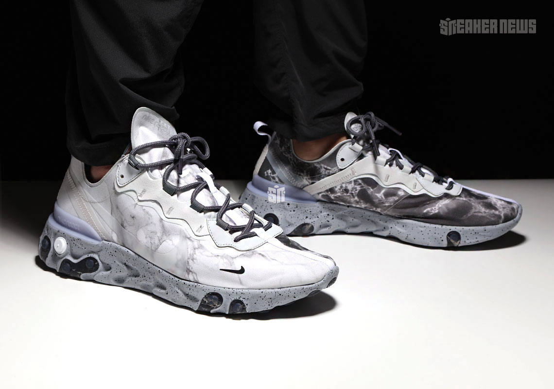 nike x kendrick lamar react element 55 pure platinum