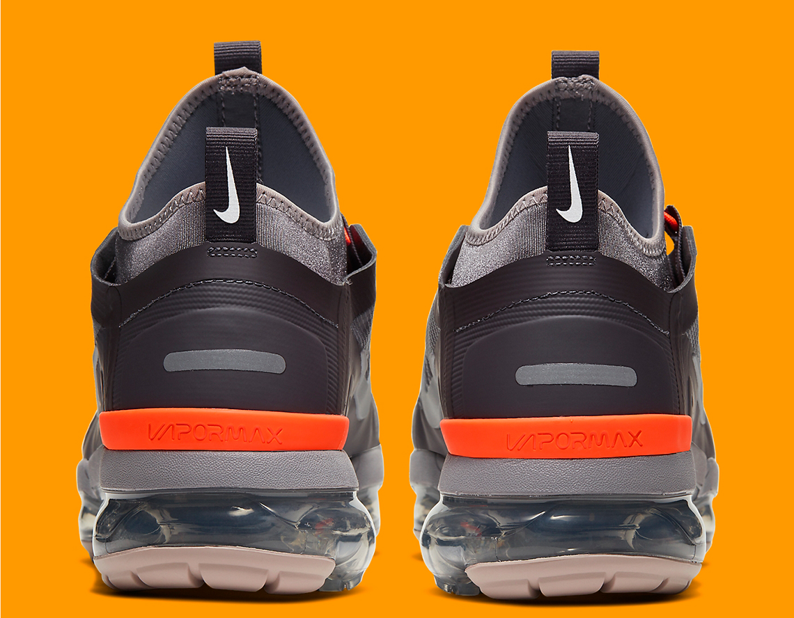 Air vapormax 2019 clearance utility grey/orange men's shoe