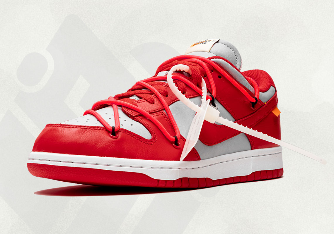 Off-White Nike Dunk Low University Red CT0856-600 Photos | SneakerNews.com