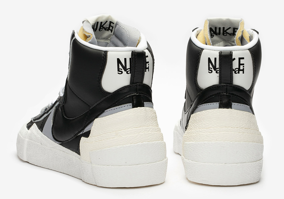 nike sacai blazer mid black