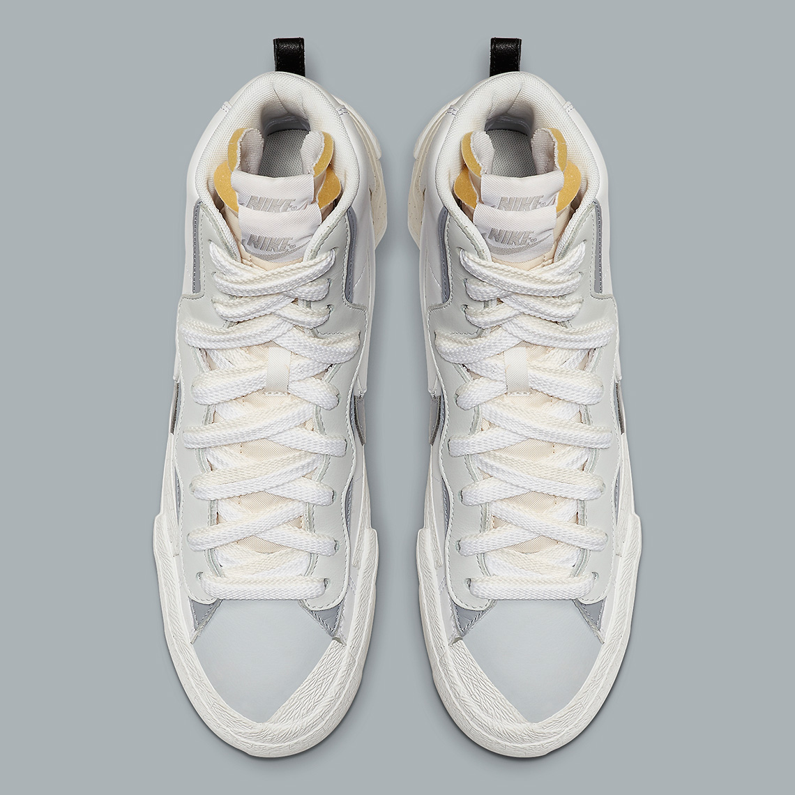 靴 スニーカー sacai Nike Blazer Mid White BV0072-100 Store List | SneakerNews.com