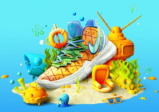 Where To Purchase The Spongebob x Nike size Kyrie 5 “Pineapple House”