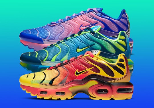 Nike Goes Heavy On The Gradients With This Air Max Plus Set For Kids