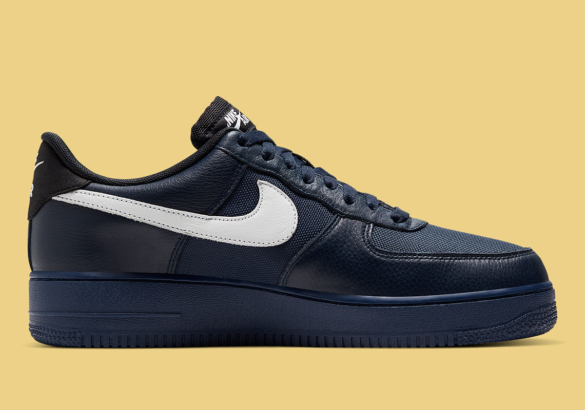 navy blue and yellow air force 1