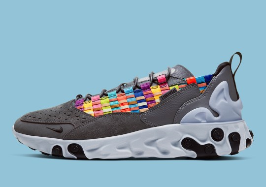 The nevist Nike React Sertu Adds Multi-colored Woven Uppers
