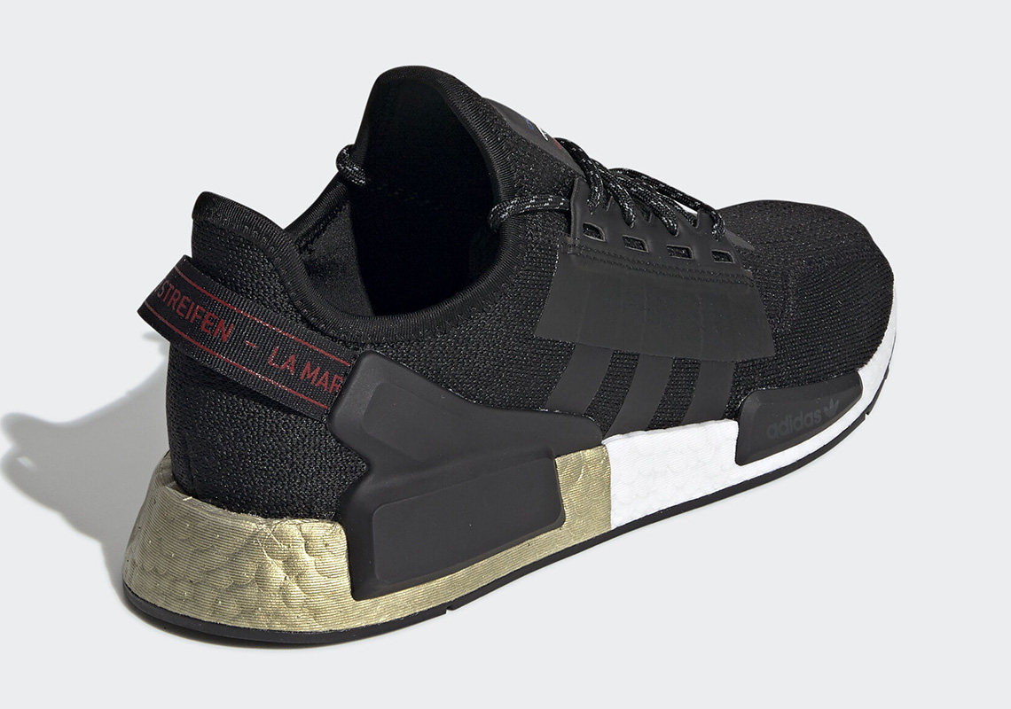 Adidas NMD R1 Black Burgundy Olive Exclusive Mens Shoes