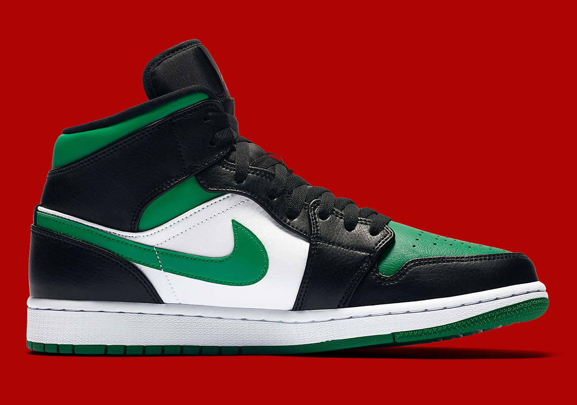 nike air jordan 1 black and green