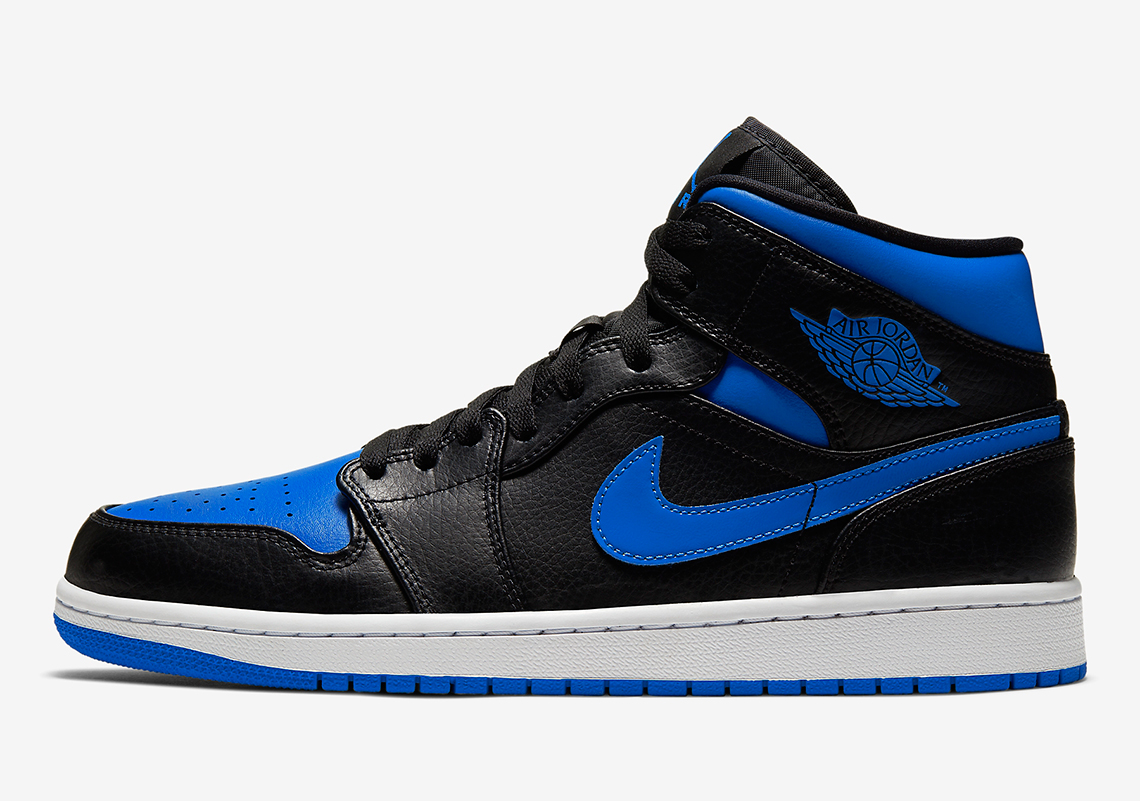 air jordan 1 mid blue black