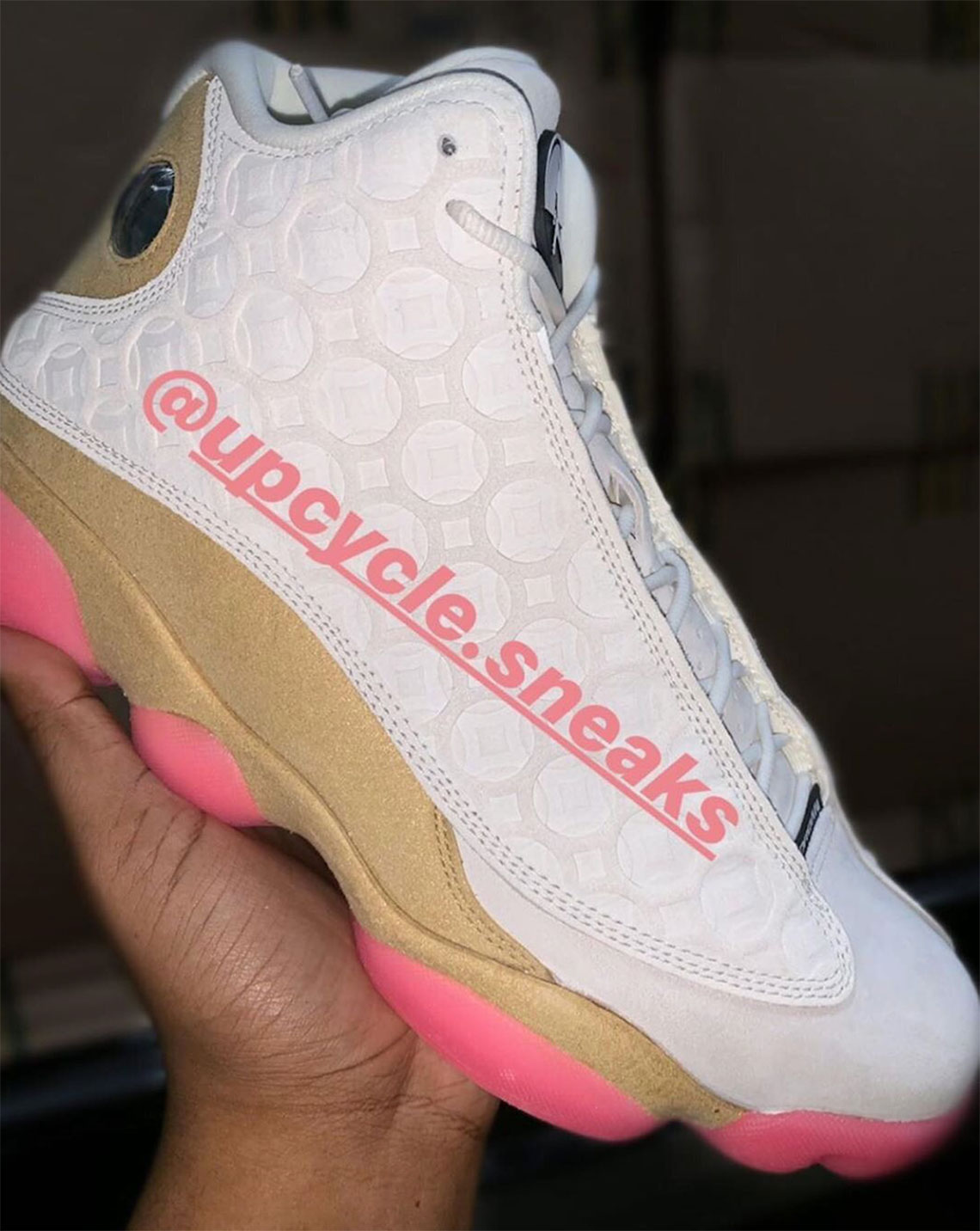 jordan 13 tan and pink