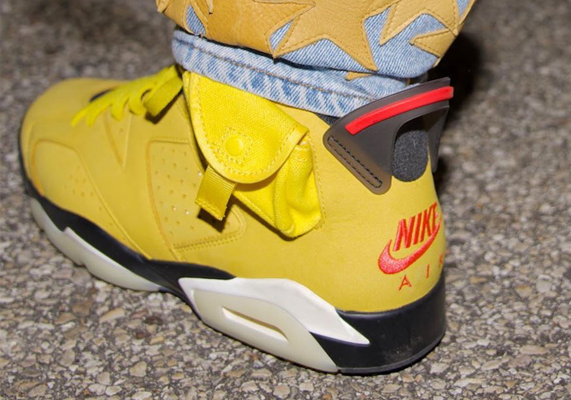Offset Reveals Closer Look At Travis Scott x Air Jordan 6 "Cactus Jack" In Yellow