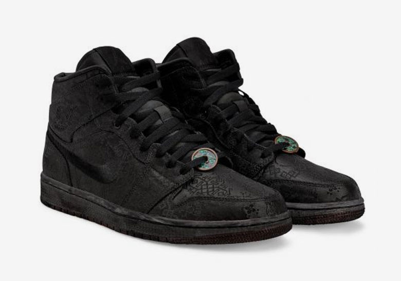CLOT Air Jordan 1 Mid Black Release Date | SneakerNews.com