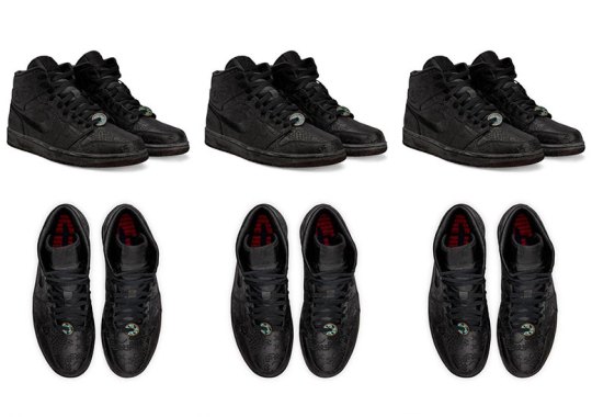 CLOT Reveals An All Black Air Jordan 1 Mid In Honor Of DSM London’s 15th Anniversary