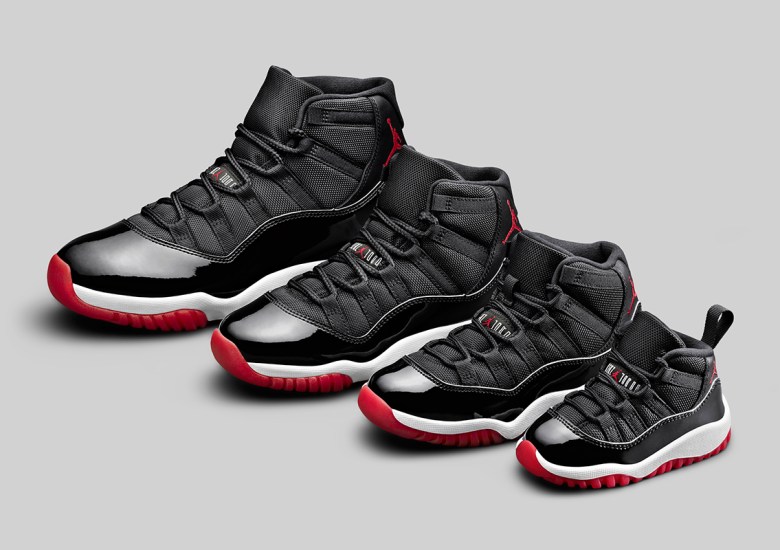 Nike Air Jordan 11 Retro Bred (GS) Big Kids' Shoes Black-True Red-White  378038-061