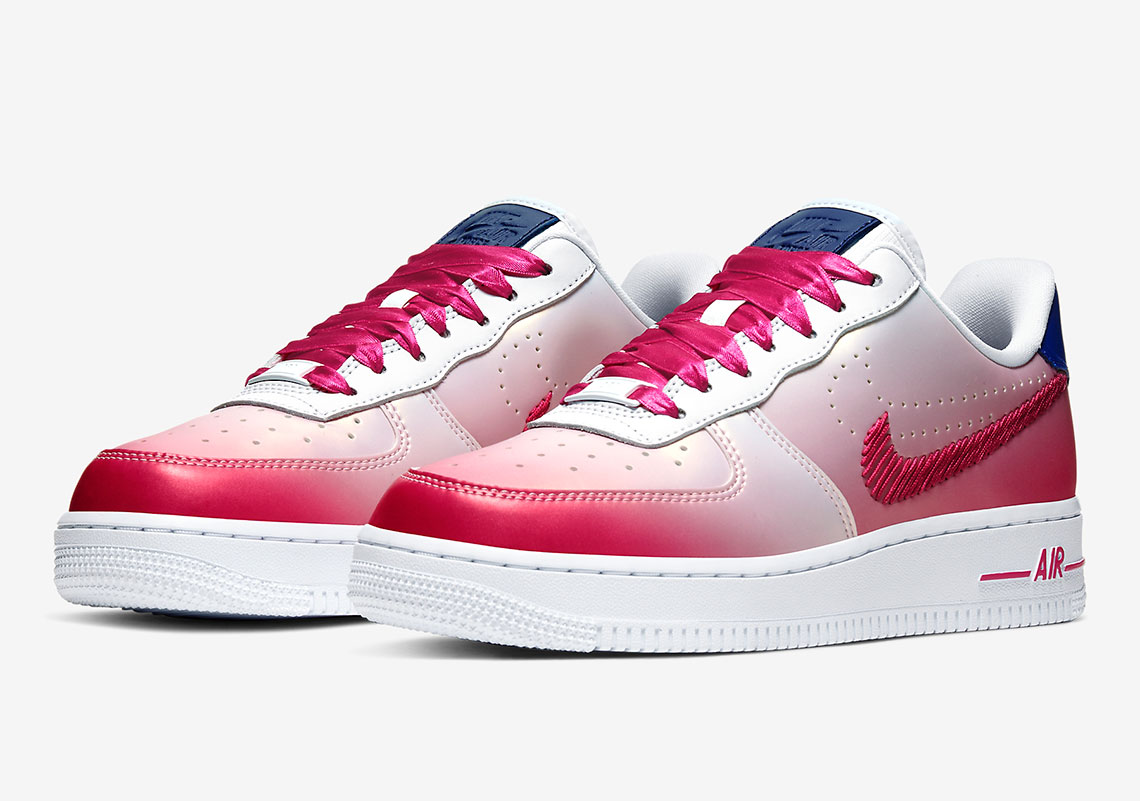 nike air force 1 pink laces