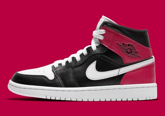 The Air Jordan 1 Mid For Women Adds “Noble Red” Heels