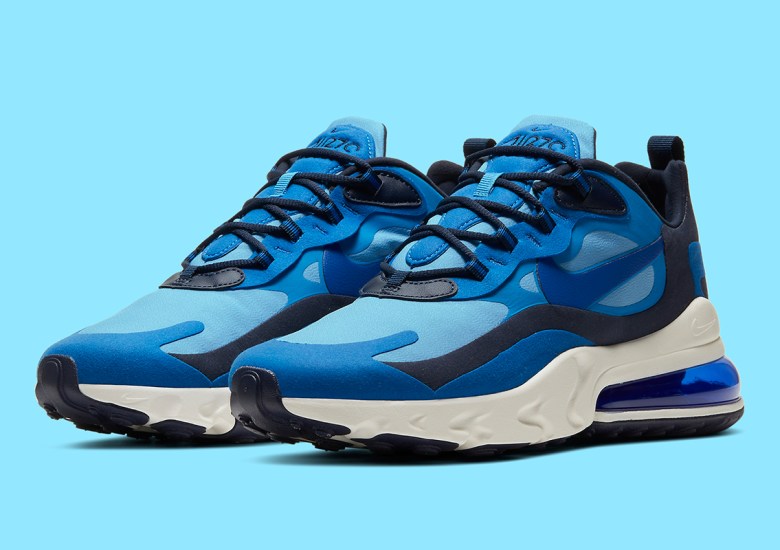 Sky Blue Provides A Pop To This Nike Air Max 270 React •