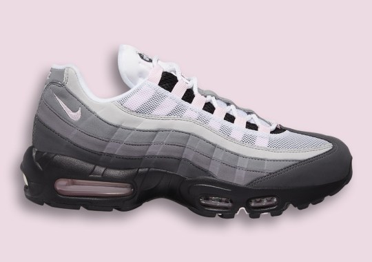 The Classic Nike Air Max 95 In Grey Adds Soft Pink Touches
