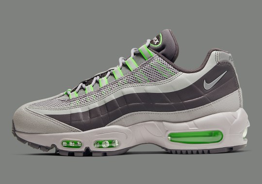 The Weather-Resistant Nike Air Max 95 Utility Appears With Electric Green Accents