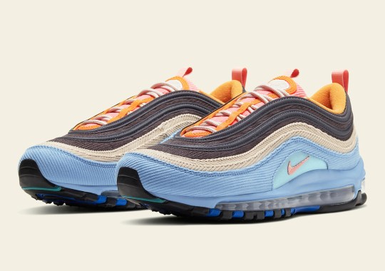 The Nike Air Max 97 With Light Blue Corduroy Releases This Weekend In Japan