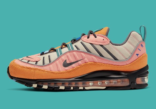 The Nike Air Max 98 Adds Various Vintage-Colored Corduroy Panels
