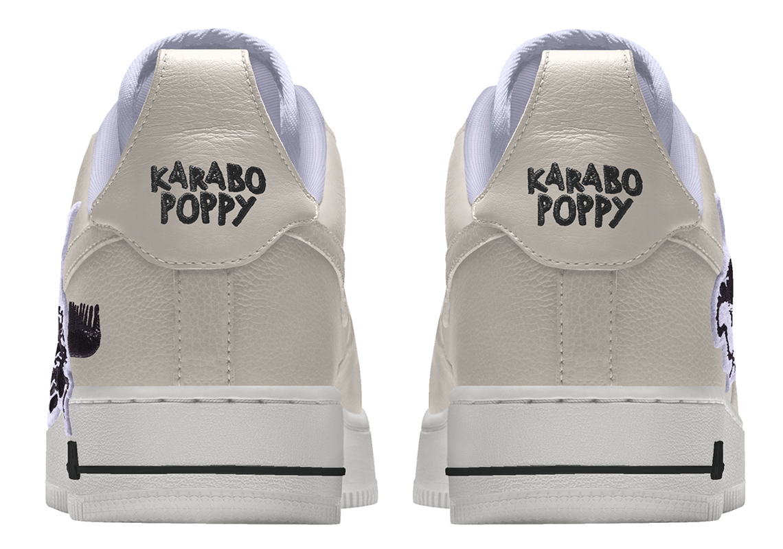 karabo poppy x nike by you air force 1