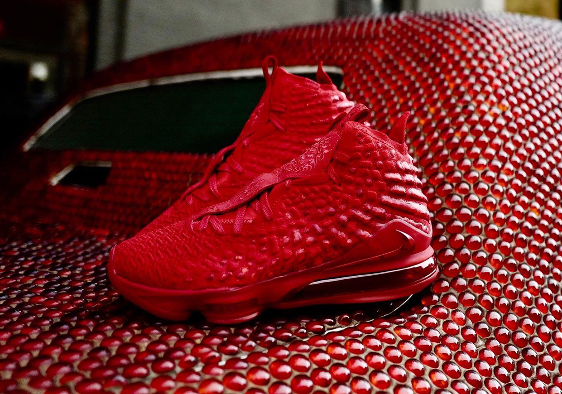 lebron james 17 red shoes