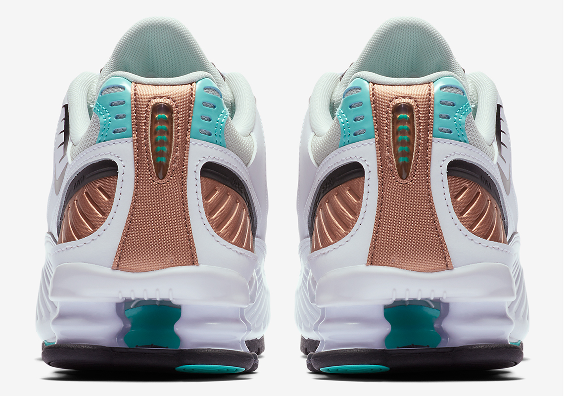 nike shox rose gold