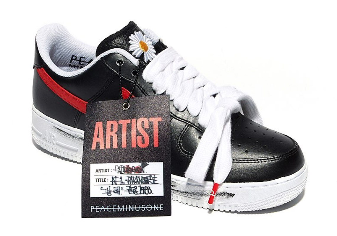 PEACEMINUSONE Nike Air Force 1 Para-noise Korea Exclusive Red Swoosh |  SneakerNews.com